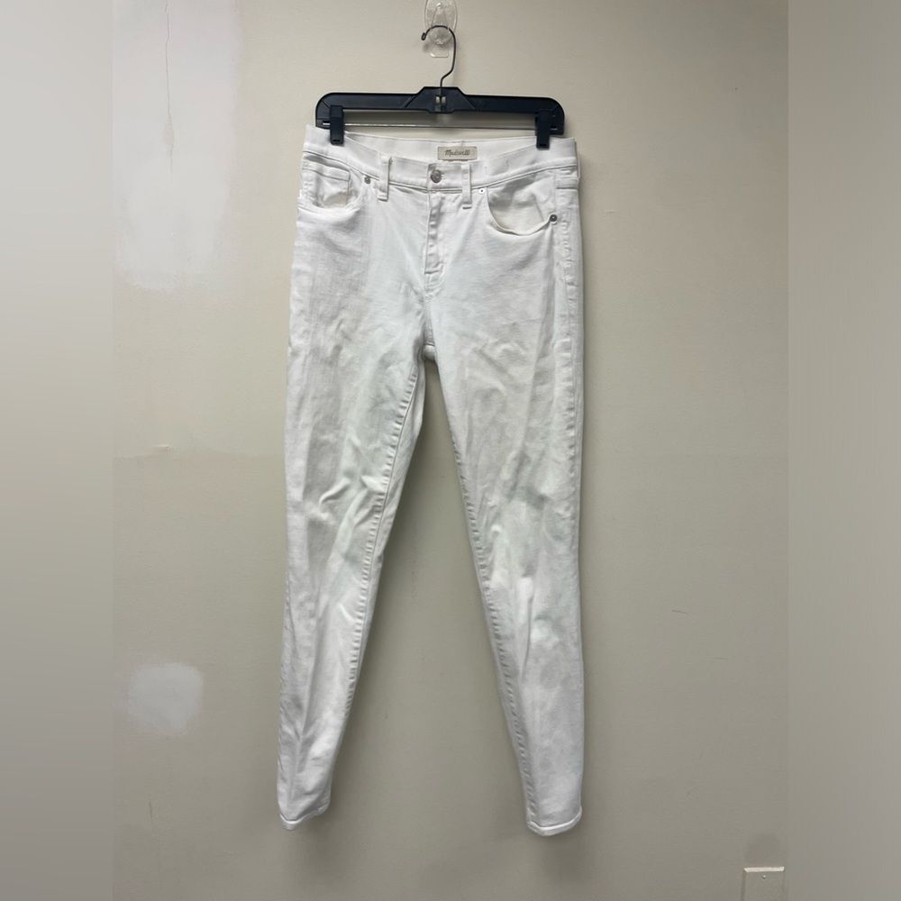 Women's Madewell 9” High Riser Skinny Skinny White Pant Size 29